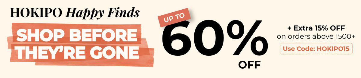HOKIPO Clearance Sale - up to 60% off