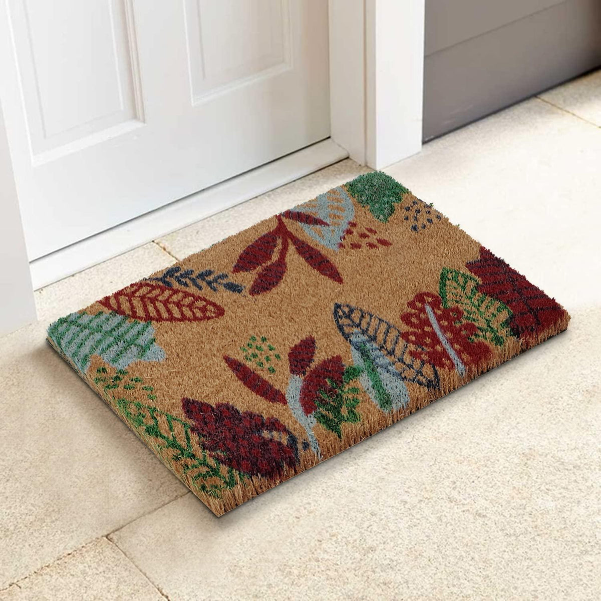 Coir Entrance Door Mat with Anti - Slip PVC Backing - HOKIPO | Har Ghar ka Humsafar