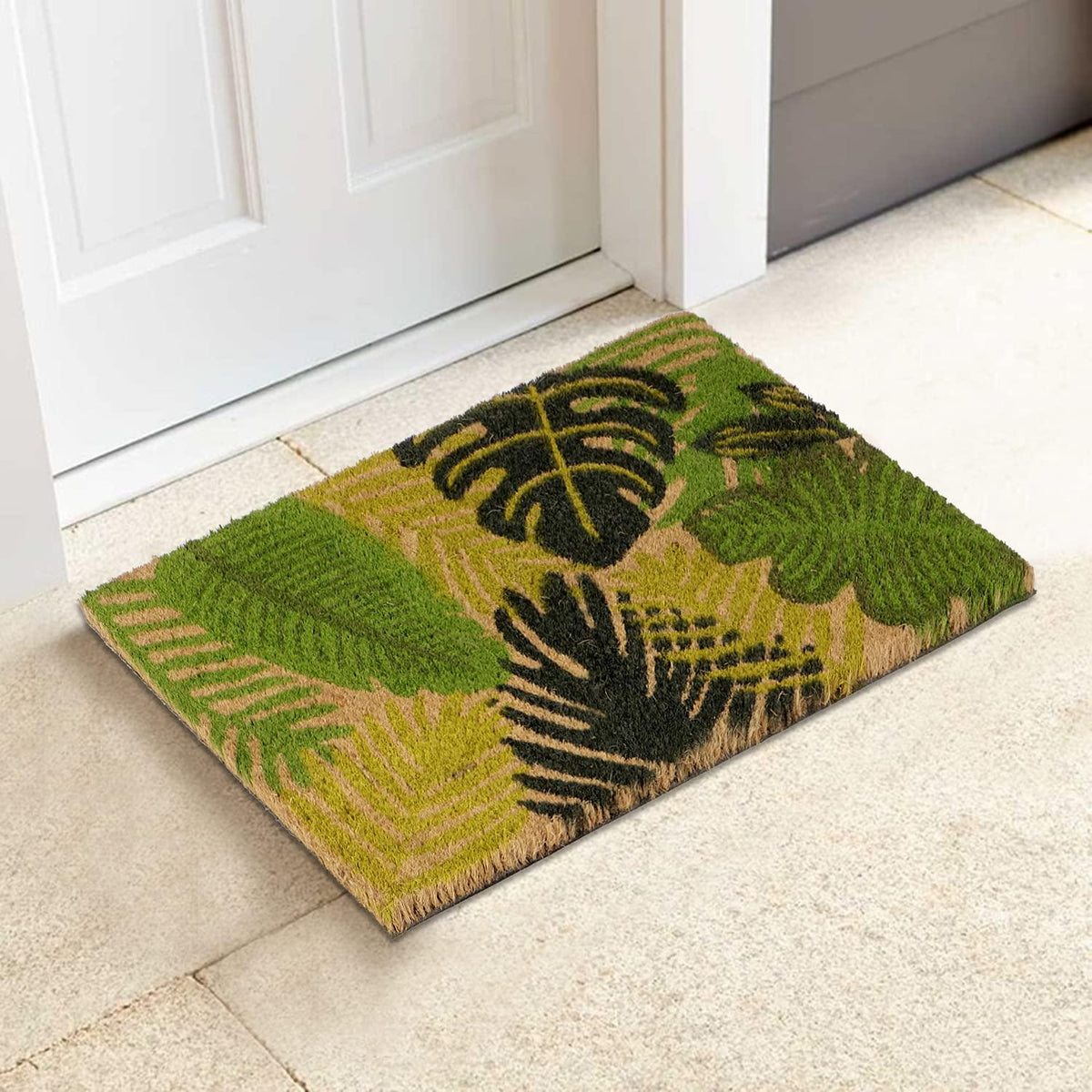 Coir Entrance Door Mat with Anti - Slip PVC Backing - HOKIPO | Har Ghar ka Humsafar