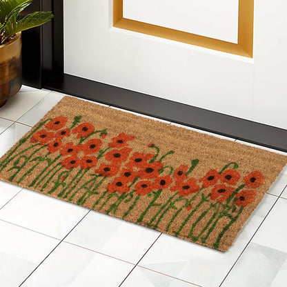 Coir Entrance Door Mat with Anti - Slip PVC Backing - HOKIPO | Har Ghar ka Humsafar