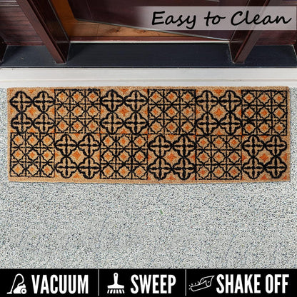 Coir Entrance Door Mat with Anti - Slip PVC Backing - HOKIPO | Har Ghar ka Humsafar