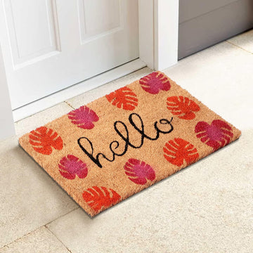 Coir Entrance Door Mat with Anti - Slip PVC Backing - HOKIPO | Har Ghar ka Humsafar