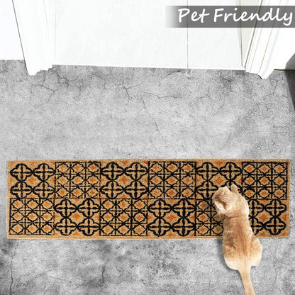 Coir Entrance Door Mat with Anti - Slip PVC Backing - HOKIPO | Har Ghar ka Humsafar