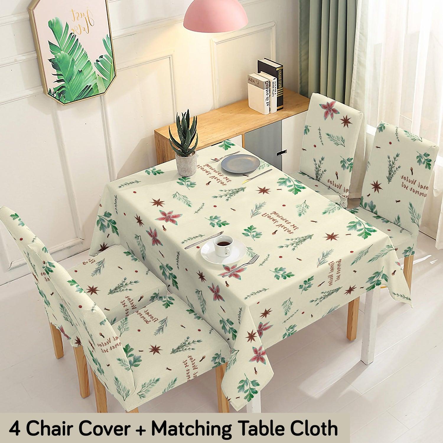 Cream Dining Set Cover | 4/6 Seater - HOKIPO | Har Ghar ka Humsafar