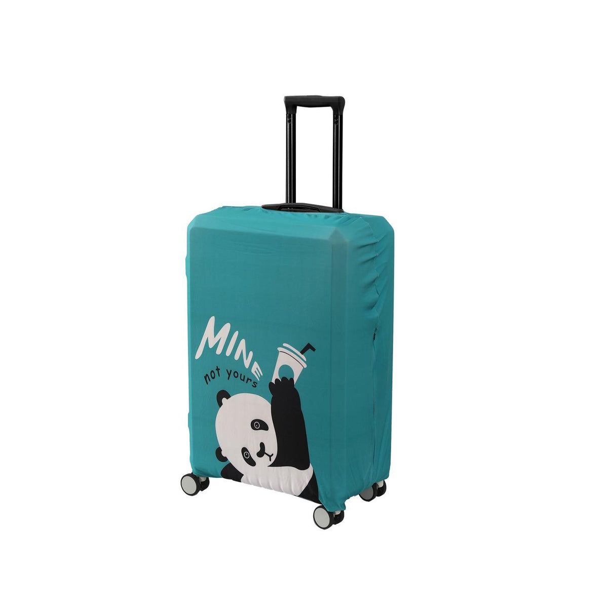 Durable 180 GSM Suitcase Covers S/M/L - Size for Trolley Suitcase, Blue Playful Panda - HOKIPO | Har Ghar ka Humsafar