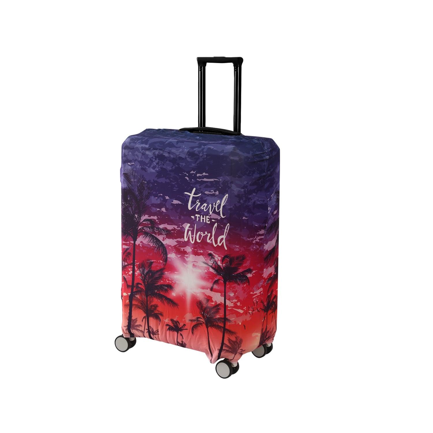 Durable 180 GSM Suitcase Covers S/M/L - Size for Trolley Suitcase, Gradient Beach Vibes - HOKIPO | Har Ghar ka Humsafar