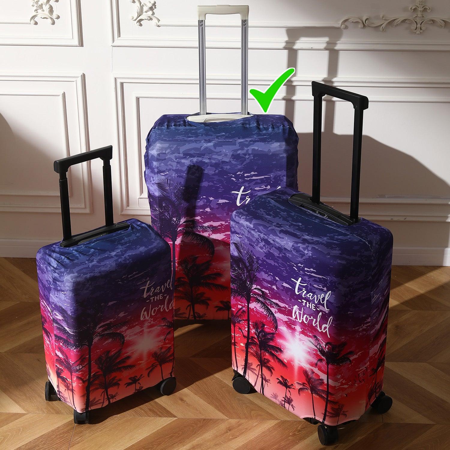 Durable 180 GSM Suitcase Covers S/M/L - Size for Trolley Suitcase, Gradient Beach Vibes - HOKIPO | Har Ghar ka Humsafar