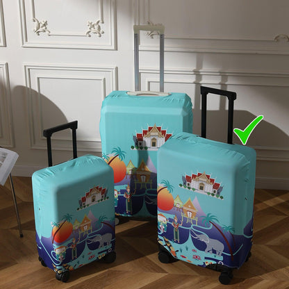 Sky Blue trolly bag cover - HOKIPO | Har Ghar ka Humsafar