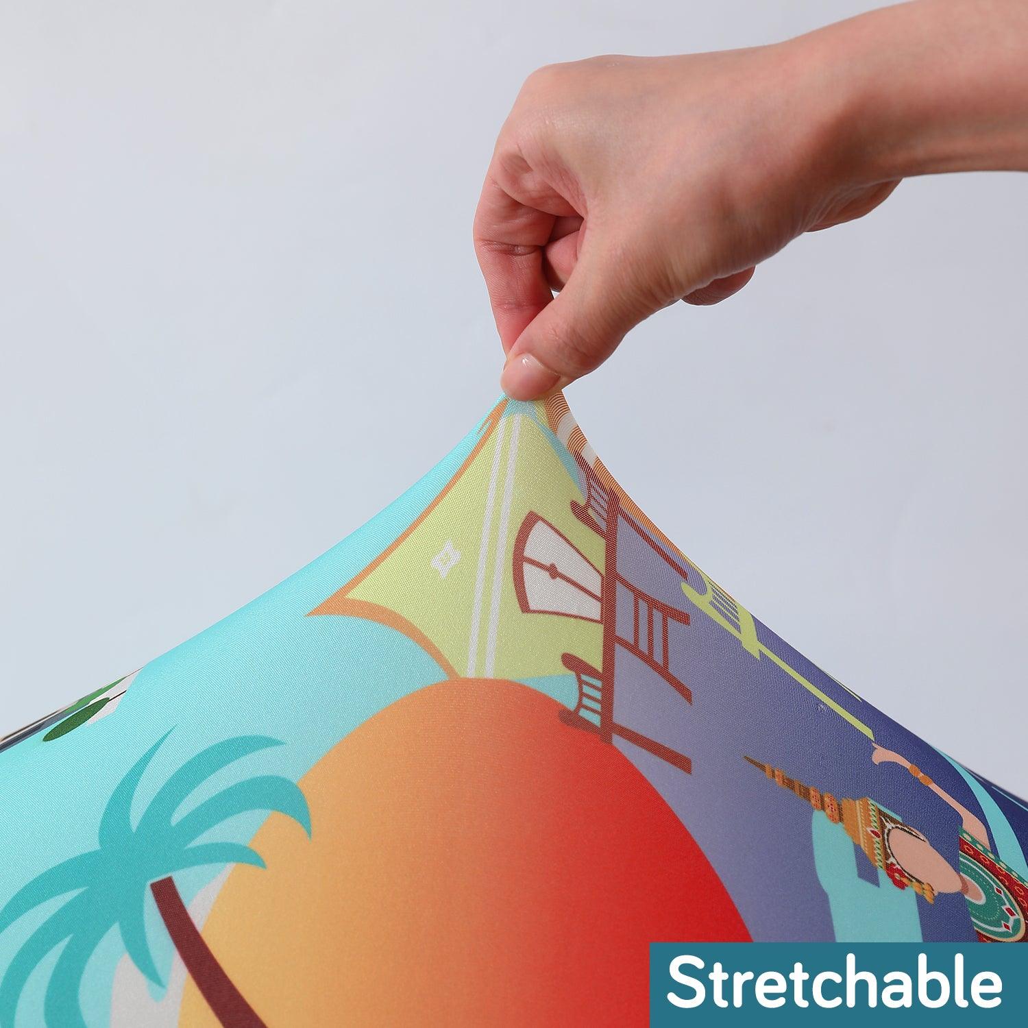 Sky Blue Stretchable trolly bag cover - HOKIPO | Har Ghar ka Humsafar