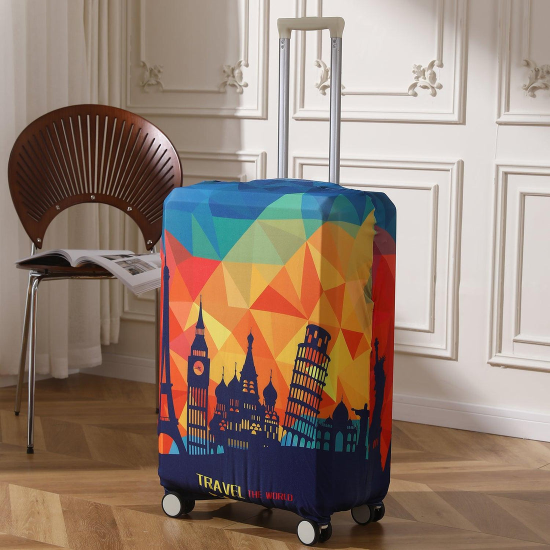 Multicolor trolly bag cover - HOKIPO | Har Ghar ka Humsafar