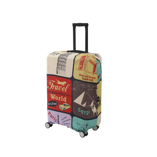Durable 180 GSM Suitcase Covers S/M/L - Size for Trolley Suitcase, Multicolor Travel World - HOKIPO | Har Ghar ka Humsafar