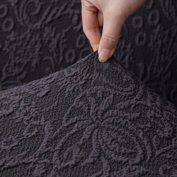 Luxury stretchable designer woven jacquard frill sofa cover