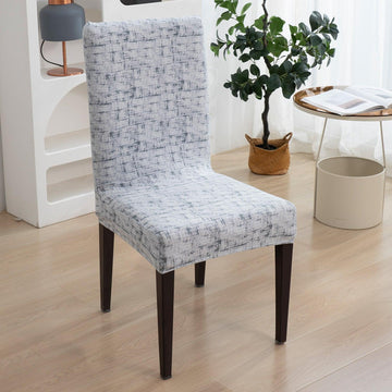 Abstract Grey Lines chair covers​ Set
