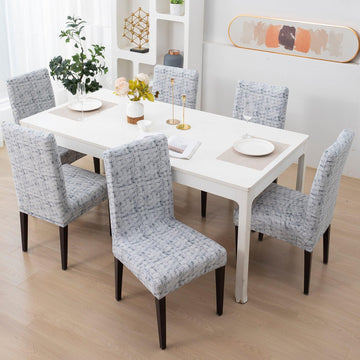 Abstract Grey Lines chair Covers in set of 1,2,4, & 6 (edited) 