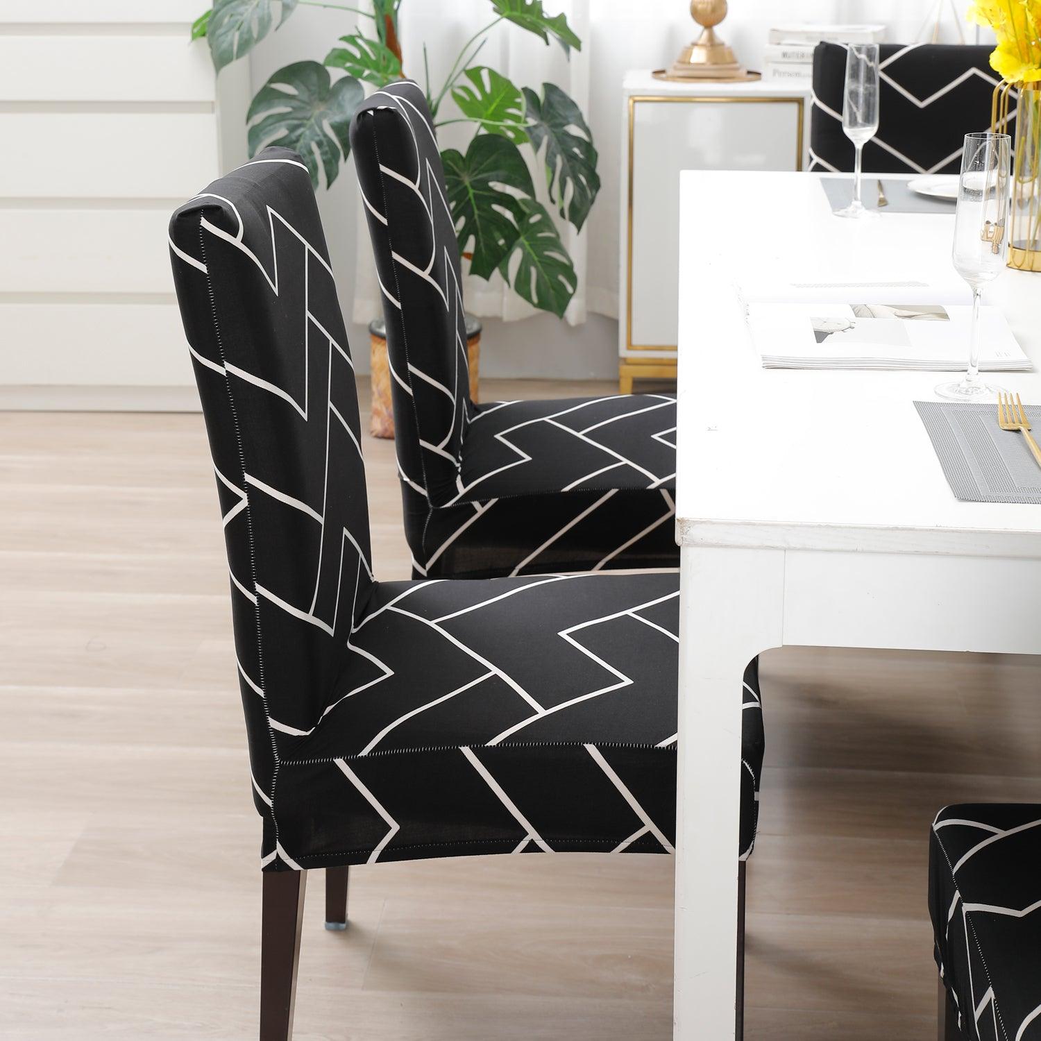 Black Chevron stylish chair cover