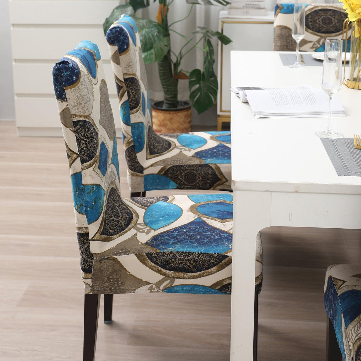 Eqyptian Art print stylish chair cover | Hokipo