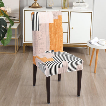 Ivory Linear lines chair covers​ Set