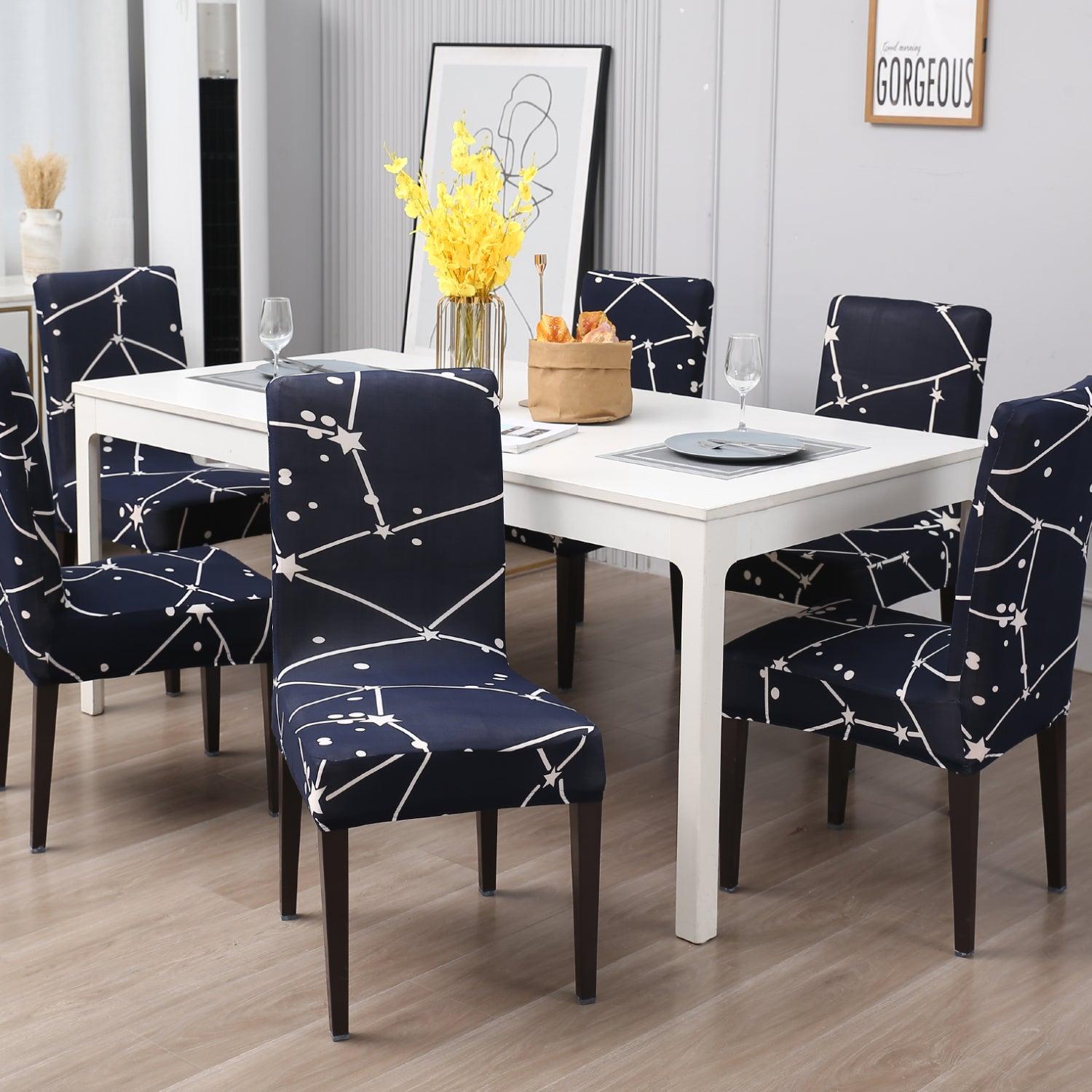 Midnight Blue dining chair covers​ Set