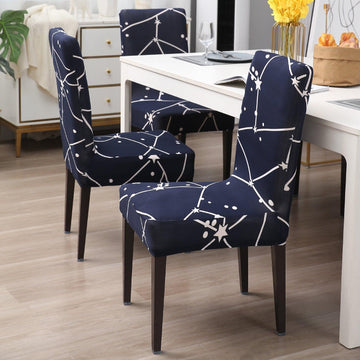 Midnight Blue dining table chair covers