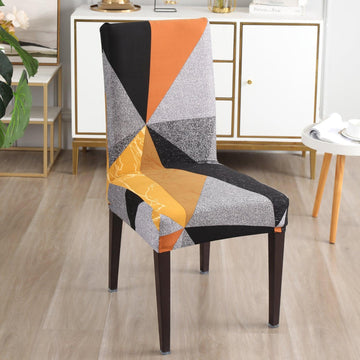Multicolor Geometric Abstract Print chair covers​ Set
