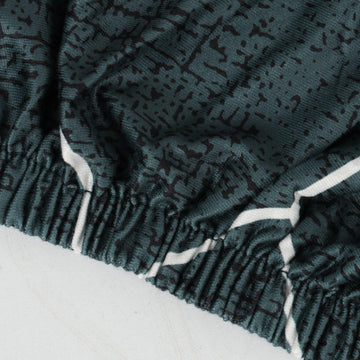 Shadow Grey Pentagon Print Fully fitted dining chair cover set