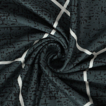 Shadow Grey Pentagon Print polyester chair covers