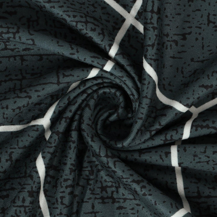 Shadow Grey Pentagon Print polyester chair covers