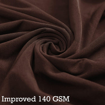 Elastic Stretchable Dining Chair Cover with Frill, Chocolate Brown - HOKIPO | Har Ghar ka Humsafar