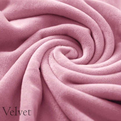 Elastic Stretchable Premium Velvet Sofa Cover, Pink - HOKIPO | Har Ghar ka Humsafar