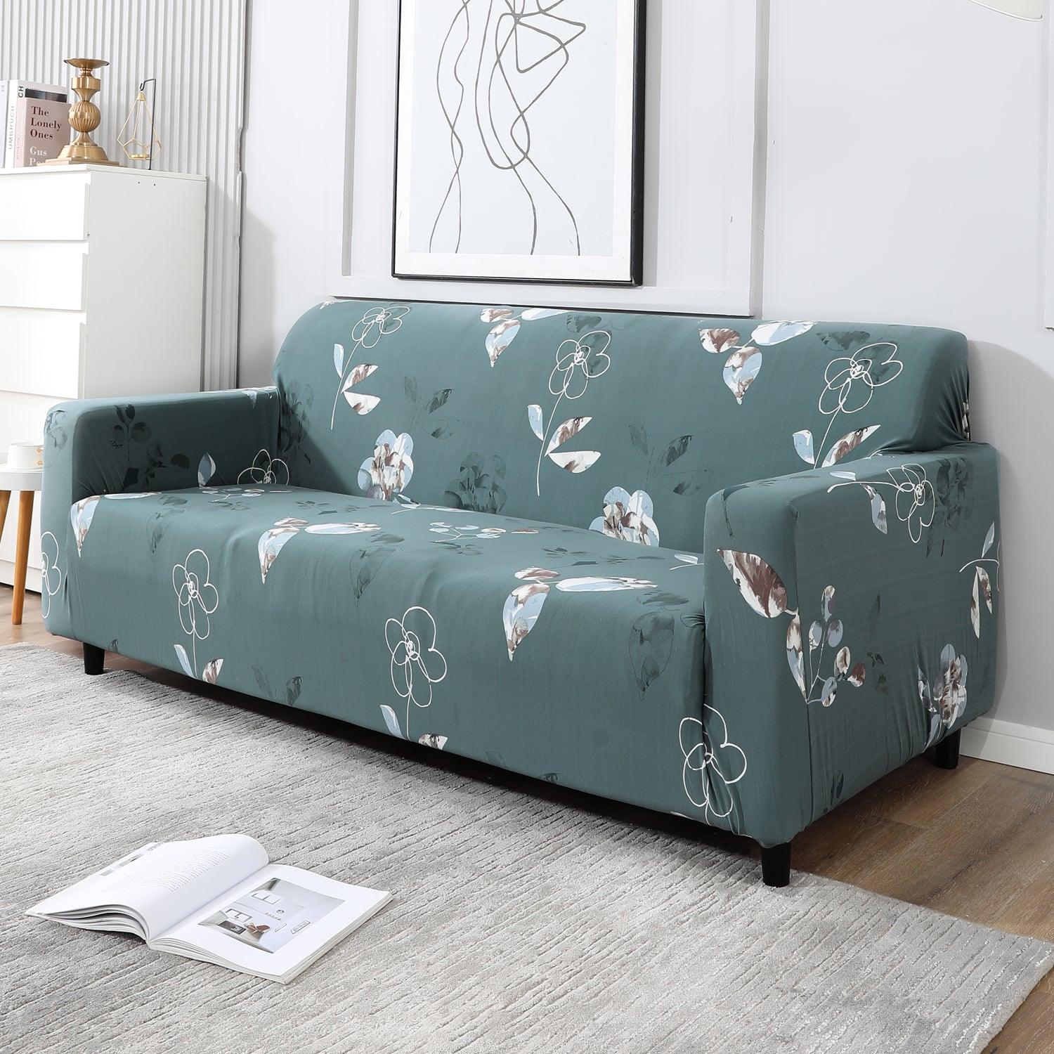 Smokey Grey elastic 3 seater sofa cover​