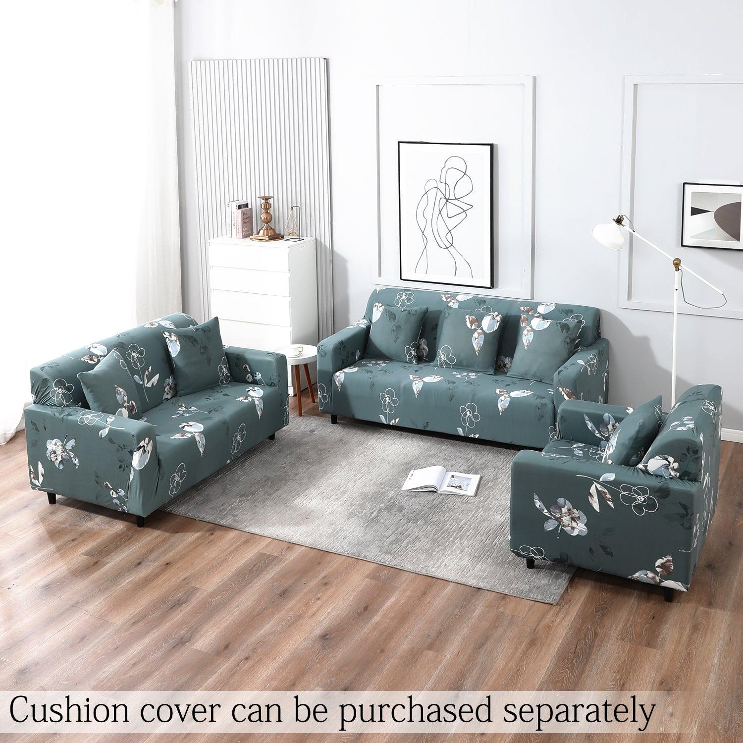 Smokey Grey elastic sofa cover sets for 1,2,3,4,5 & 7 seater sofas