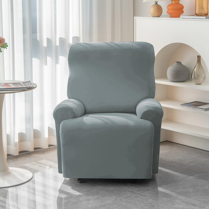 Elastic Stretchable Recliner Sofa Cover, Smokey Grey - HOKIPO | Har Ghar ka Humsafar