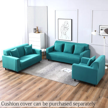 Dark Cyan colour plain sofa covers for 1, 2, 3, 4, 5, & 7 seater sofa sets