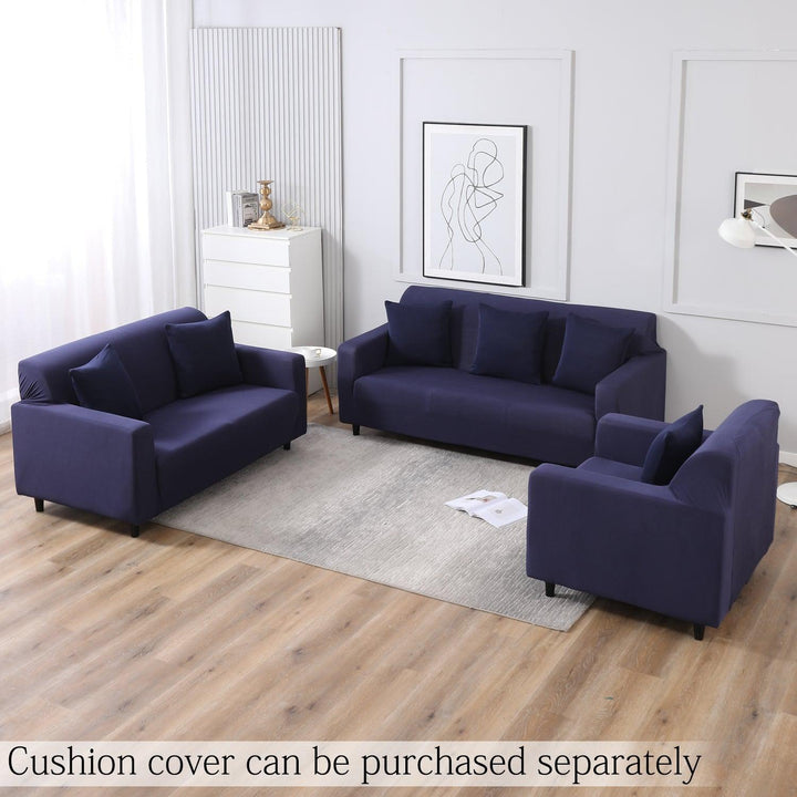Space Blue elastic sofa cover sets for 1,2,3,4,5 & 7 seater sofas