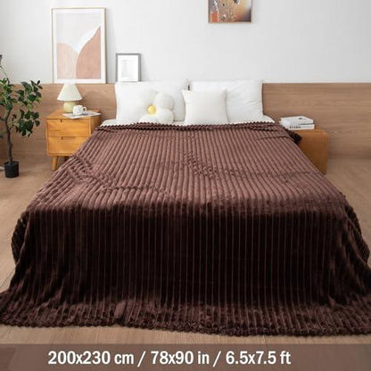 Fleece AC Blanket Queen, Brown - HOKIPO | Har Ghar ka Humsafar