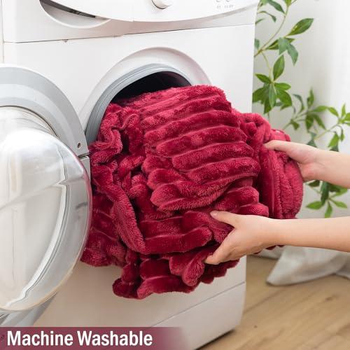 Buy Maroon Colour Warm AC Blanket | Machine Washable | HOKIPO
