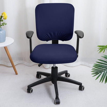 HOKIPO 140gsm Stretchable Office Chair Cover, Navy Blue - HOKIPO | Har Ghar ka Humsafar