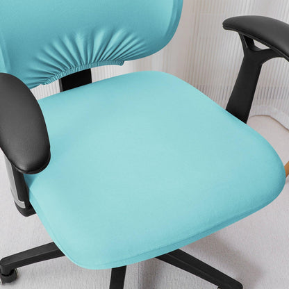 HOKIPO 140gsm Stretchable Office Chair Cover, Sky Blue - HOKIPO | Har Ghar ka Humsafar