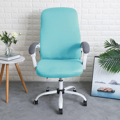 HOKIPO 140gsm Stretchable Office Chair Cover, Sky Blue - Medium / Large - HOKIPO | Har Ghar ka Humsafar