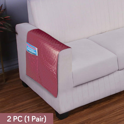 HOKIPO 2 Pcs Quilted Sofa Armrest Cover, Mauve Pink - HOKIPO | Har Ghar ka Humsafar