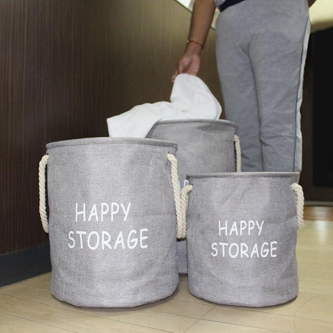 HOKIPO 3 Piece Multipurpose Storage Basket Set (Small, Medium, Large) - HOKIPO | Har Ghar ka Humsafar