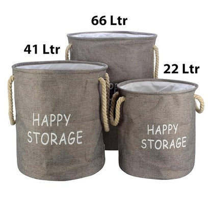 HOKIPO 3 Piece Multipurpose Storage Basket Set (Small, Medium, Large) - HOKIPO | Har Ghar ka Humsafar