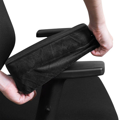 HOKIPO Chair Arm Rest Cushion Pad for Office Chair Comfy Armrest Covers, Black - HOKIPO | Har Ghar ka Humsafar