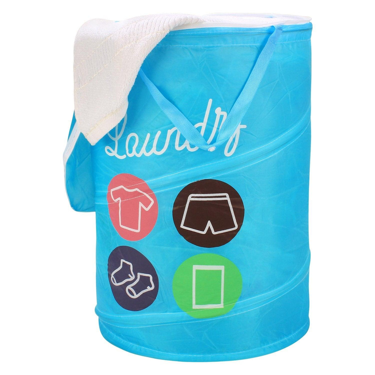 HOKIPO Foldable Cloth Pop Up Laundry Bag Hamper, 48 - Ltr - HOKIPO | Har Ghar ka Humsafar