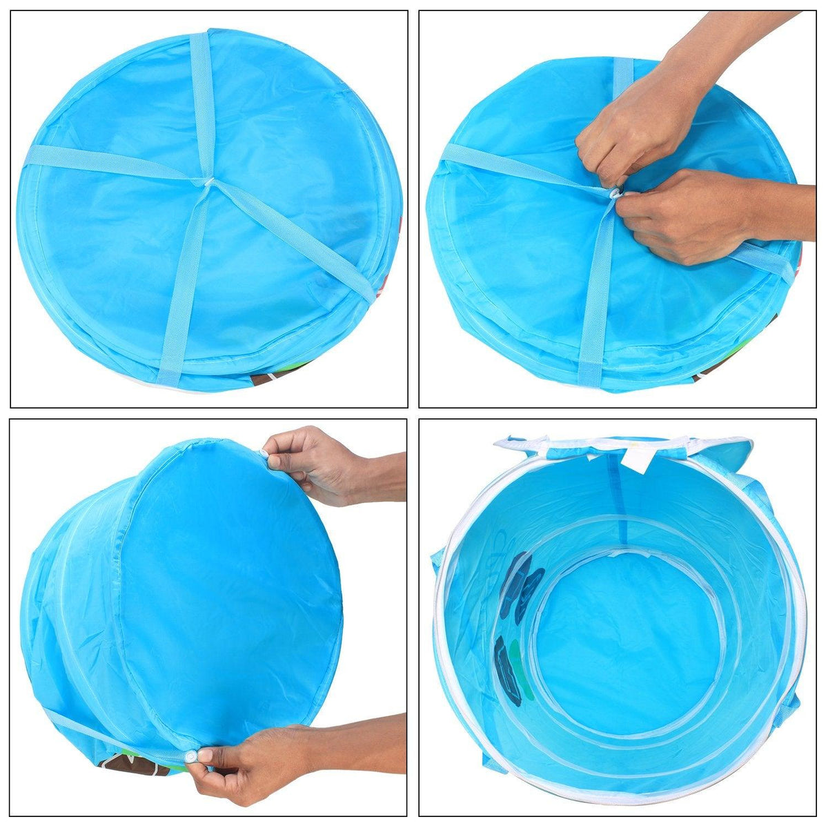 HOKIPO Foldable Cloth Pop Up Laundry Bag Hamper, 48 - Ltr - HOKIPO | Har Ghar ka Humsafar