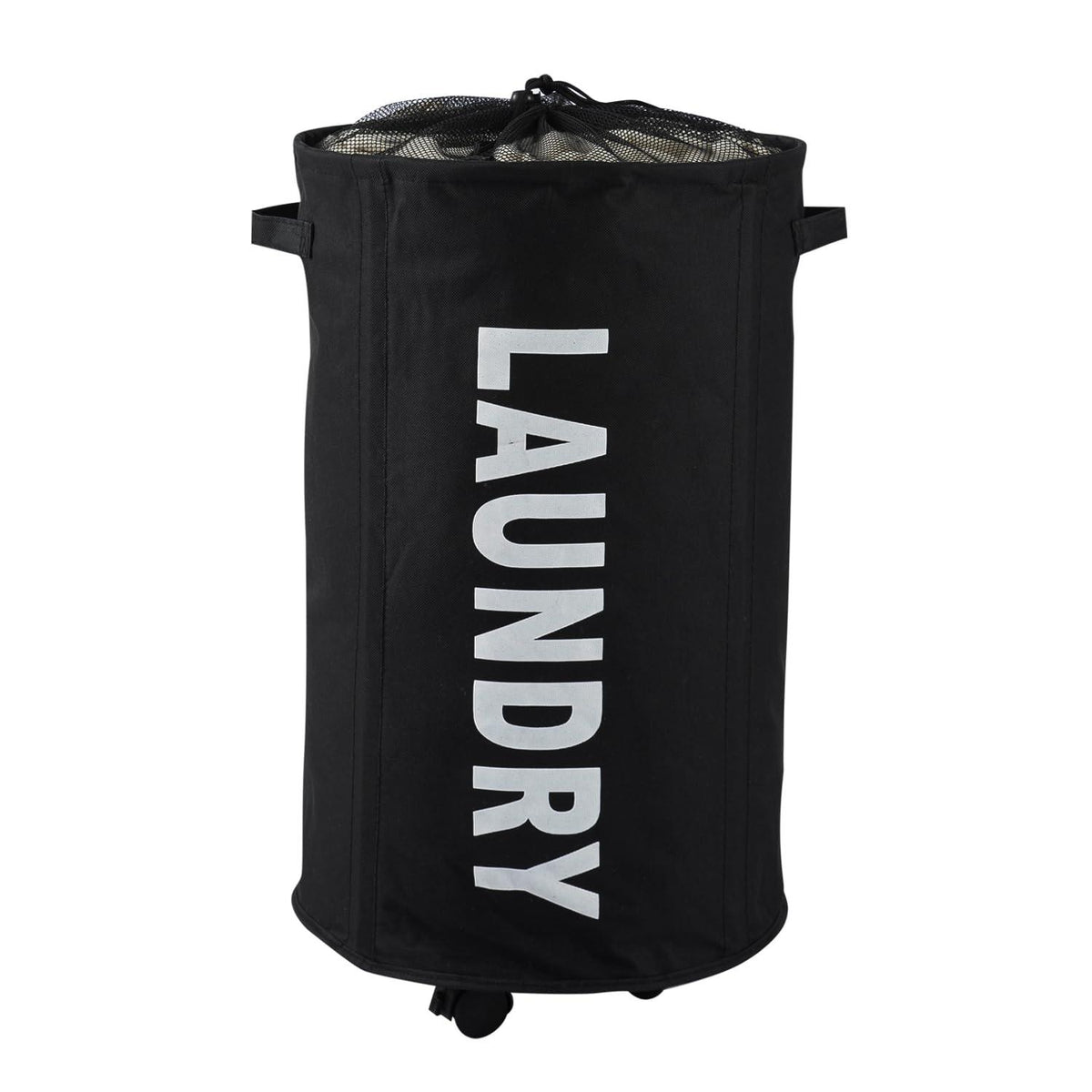 HOKIPO Foldable Laundry Hamper with Wheels, Black - HOKIPO | Har Ghar ka Humsafar