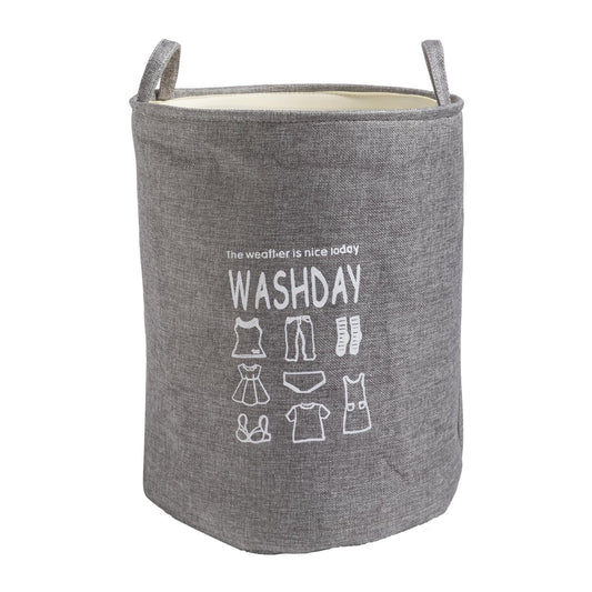 HOKIPO Folding Laundry Basket for Clothes, 43L - Grey - HOKIPO | Har Ghar ka Humsafar