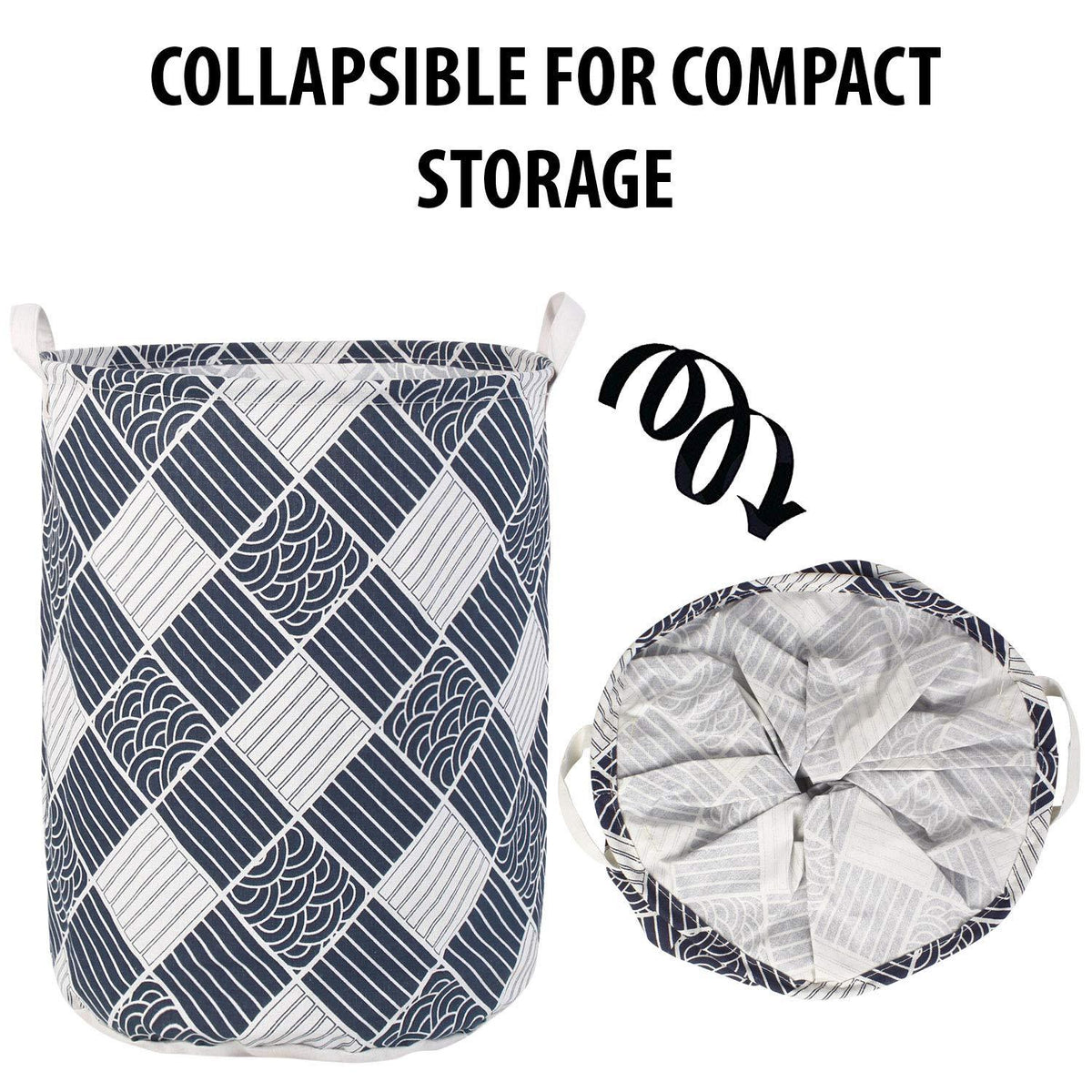 HOKIPO Folding Laundry Basket for Clothes - Large 43 LTR - HOKIPO | Har Ghar ka Humsafar