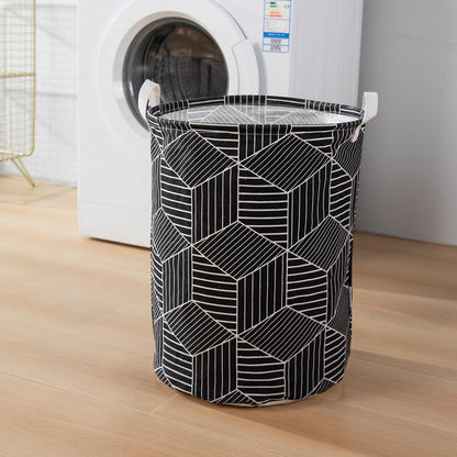 HOKIPO Folding Laundry Basket for Clothes - Large 43 LTR , Black - HOKIPO | Har Ghar ka Humsafar