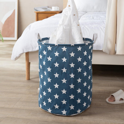 HOKIPO Folding Laundry Basket for Clothes - Large 43 LTR, Blue - HOKIPO | Har Ghar ka Humsafar